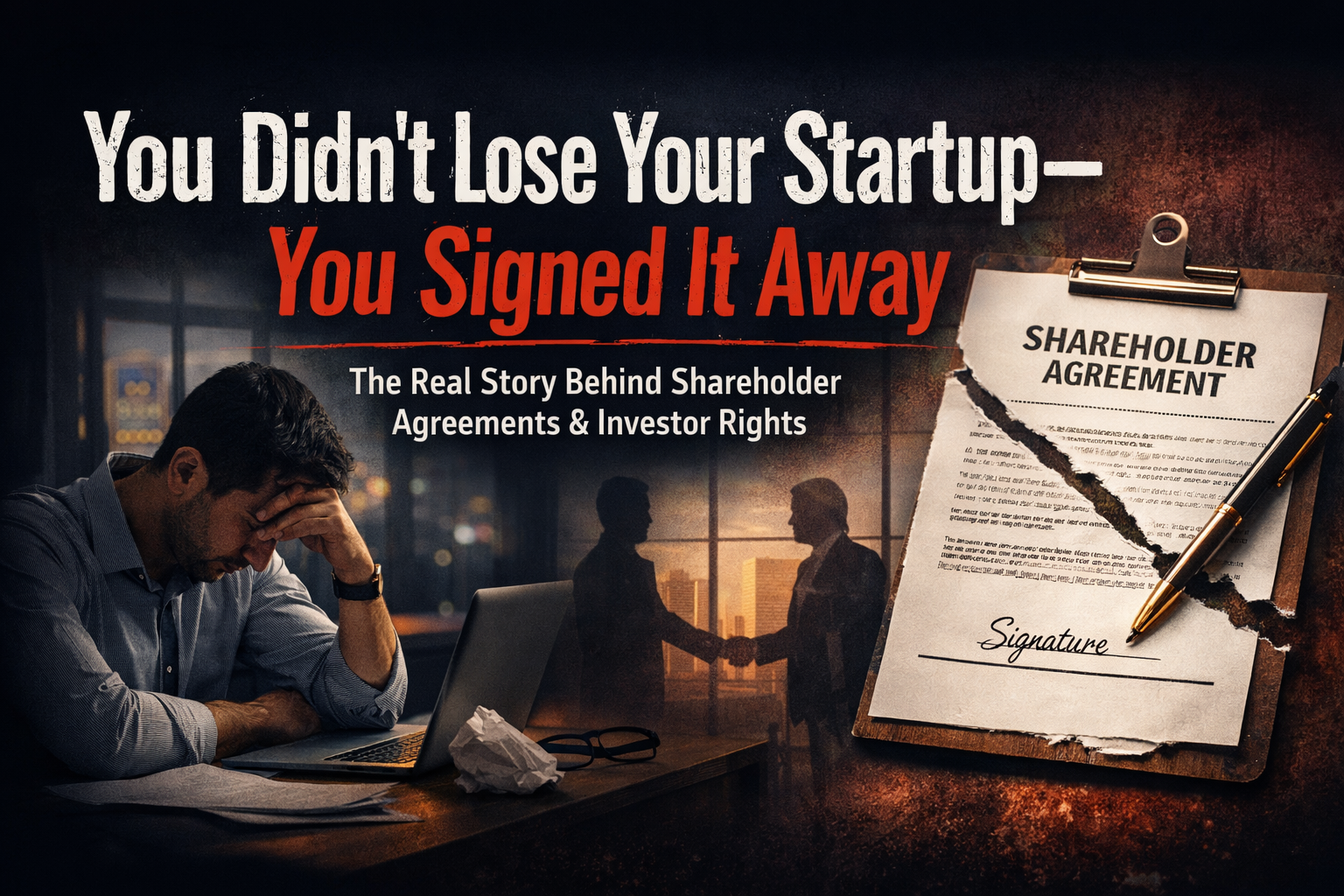 You Didn’t Lose Your Startup—You Signed It Away: The Brutal Truth About Shareholder Agreements